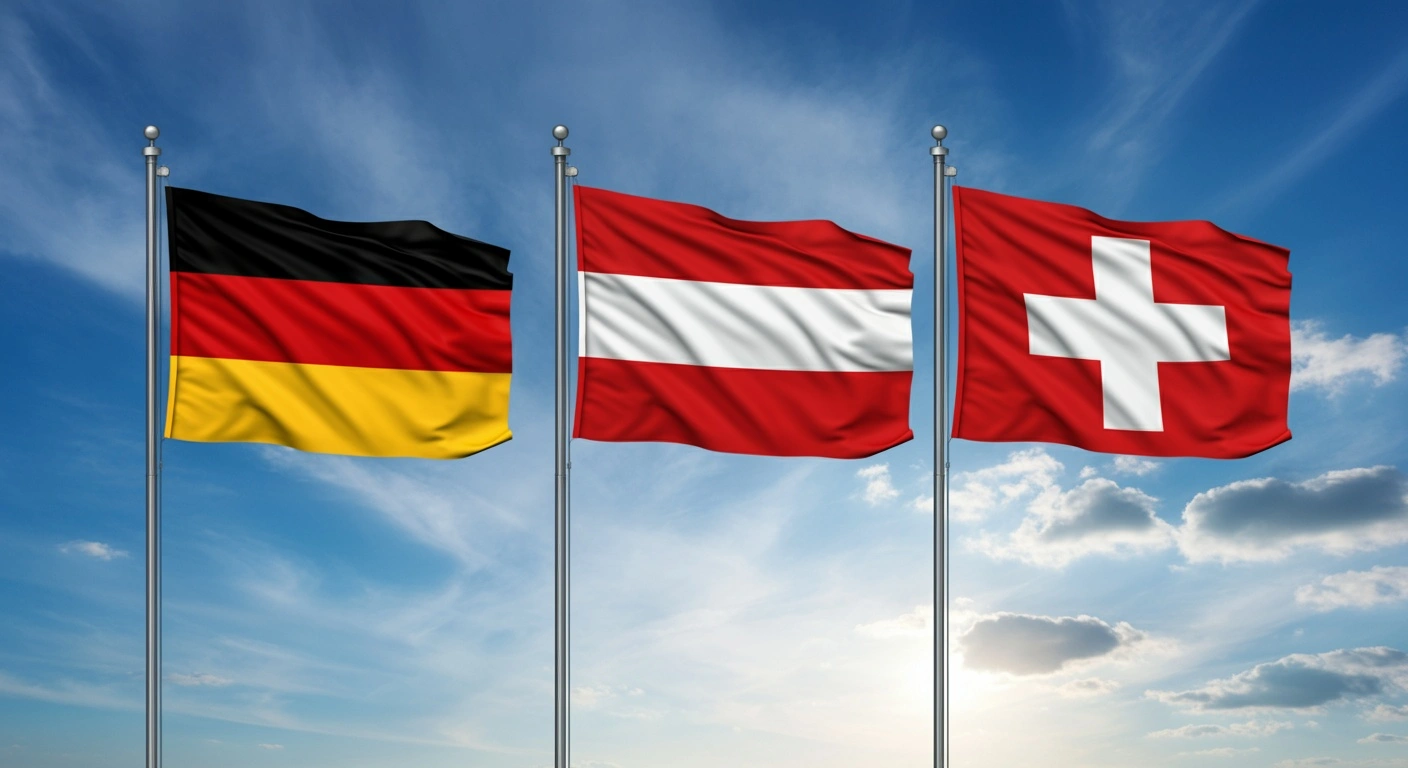 پرچم آلمان، اتریش و سوئیس